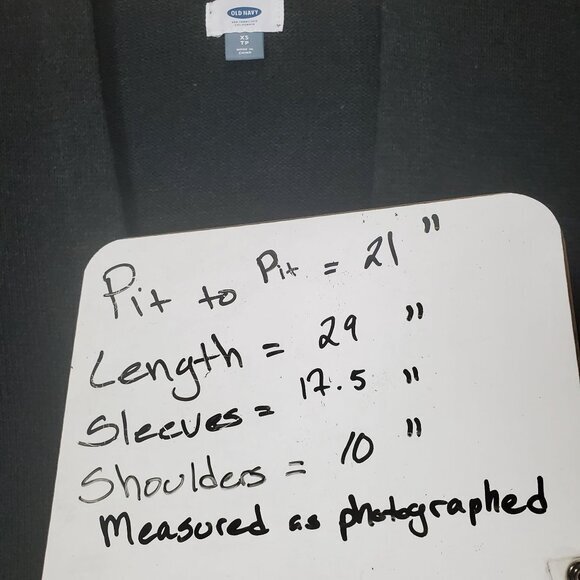 OLD NAVY Womens Cardigan SZ XS Open‎ Front Knit Gray White Southwestern Academia - Picture 4 of 8